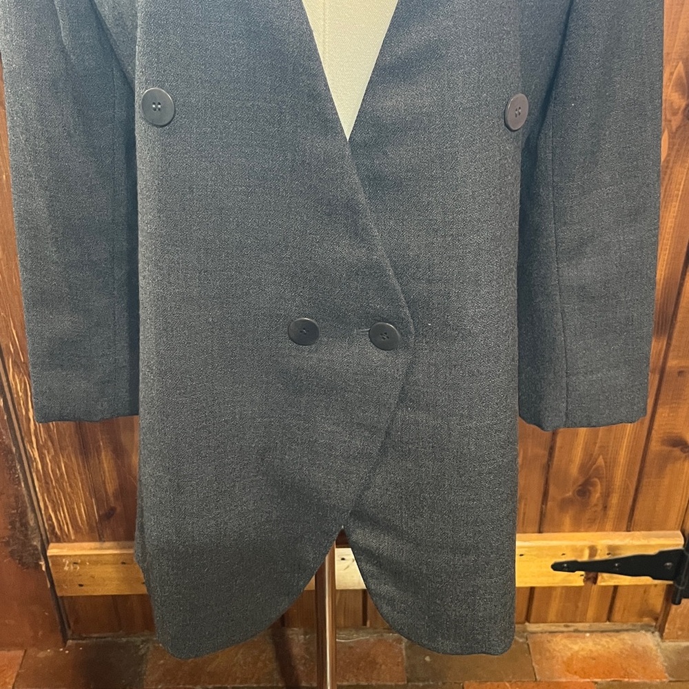 Rena Rowan for Saville grey blazer 10 Petite gray blazer 1230 - Picture 2 of 4